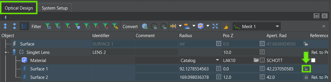 QUADOA® Optical CAD activate Floating Apertures