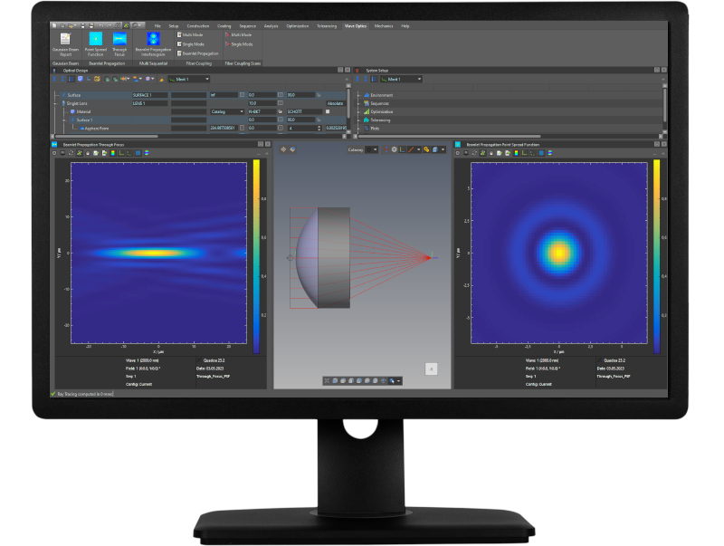 Quadoa Optical CAD Wave Optics Toolbox